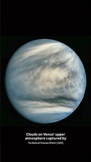 Venus’s Mysterious Clouds Captured by Akatsuki Orbiter 🌩️ #Space