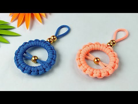 Super Easy Paracord Lanyard Keychain | How to make a Paracord Key Chain Handmade DIY Tutorial #1