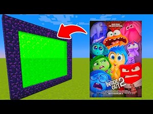 HOW TO MAKE A PORTAL TO THE INSIDE OUT 2 DIMENSION IN MINECRAFT PE