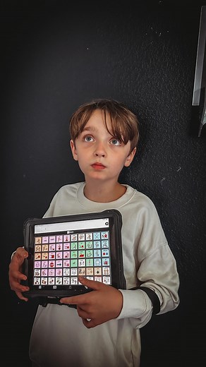Eileen Lamb on Instagram: "8 years of using an AAC device. Forever thankful for his ABA therapists for teaching him and working on this daily. My hope for Charlie is that he’ll be able to use AAC to communicate feelings, express pain and answer open-ended questions. Note: Charlie’s using the same program in both videos. Just a different layout. We added more pictures as he got more confident."