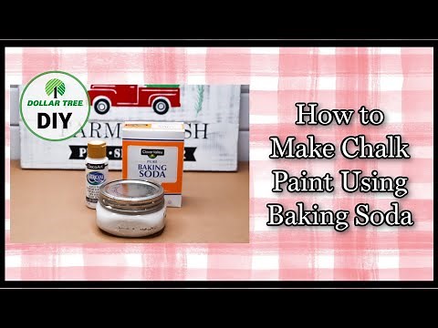 How to Make Chalk Paint with Baking Soda and Acrylic Paints
