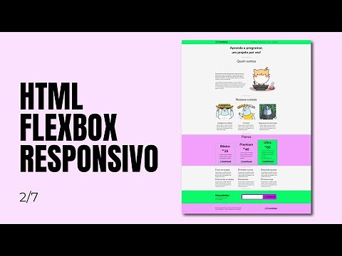 COMO FAZER UM SITE HTML E CSS RESPONSIVO - PASSO A PASSO (flexbox) | Site Frontbox 2/7