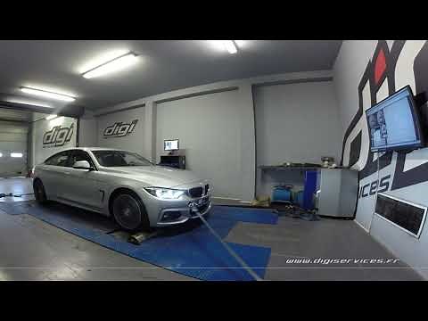 BMW F36 420I 184cv AUTO Reprogrammation Moteur @ 265cv Digiservices Paris 77 Dyno