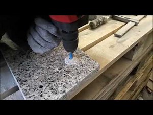 Dry Magic Sacklochbohrer HEX Bohrmaschine auf 20mm Granit