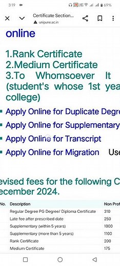How to Apply Online for Certificates on Savitribai Phule Pune University #migration #manuscript