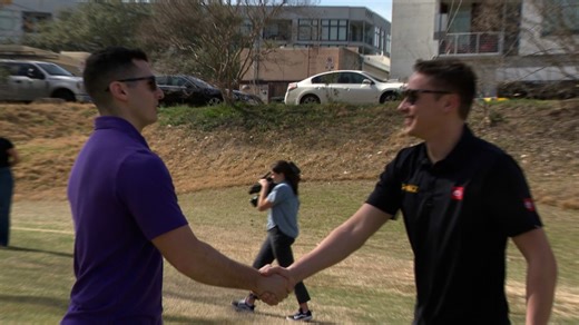 But can he golf? Christopher Bell challenges KXAN’s Noah Gross at Butler Pitch & Putt