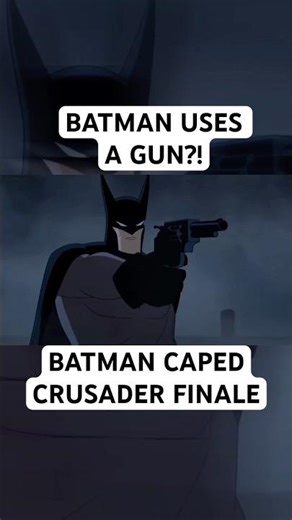 Batman Uses A Gun In Batman Caped Crusader Finale?! #batman #dc #animation #cartoon #viral #shorts