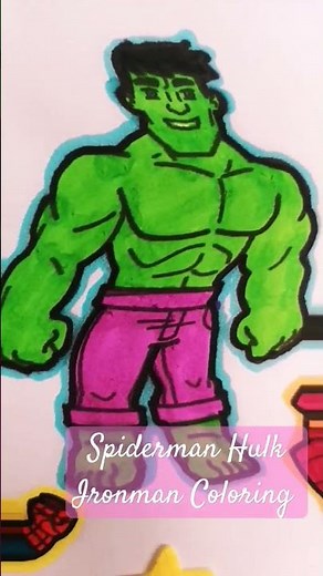 Spiderman Hulk and Ironman coloring pages #spidermancoloring