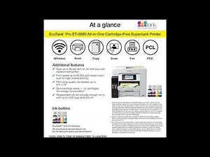 Epson EcoTank Pro ET-5880 Review | Best Wireless All-in-One Printer for Office & Home