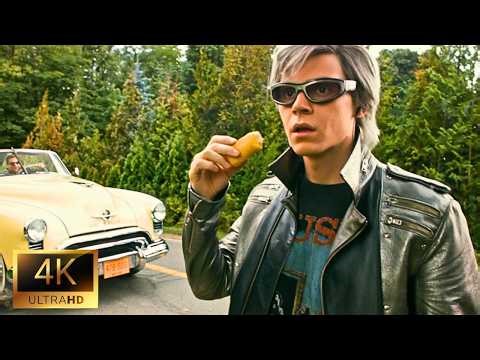 Quicksilver Saves Everyone in 10 Seconds ⚡ | X-Men: Apocalypse Best Scene #marvel #movie #trending