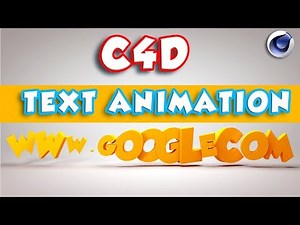 C4D TUTORIAL - TEXT ANIMATION | CINEMA 4D TUTORIAL - TEXT ANIMATION