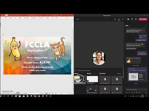 TEAMS - split screen, see chat and presentation