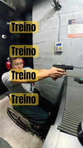 Treino / Prova Nacional modalidade Recarga de emergência arma curta #cbtc #cadeirante #tiroesportivo