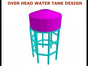 HOW TO CREATE OVER HEAD WATER TANK DESIGN IN STAAD PRO V8.i (SELECT SERIES 5)