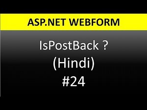 ASP.NET WebForm Tutorial For Beginners 24 - IsPostBack