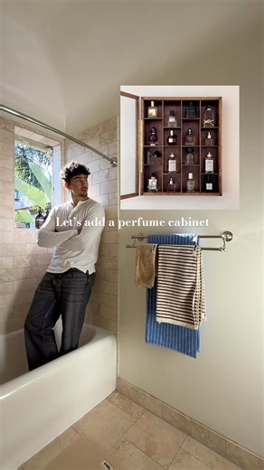 254K views · 1.3K reactions | I’ve been wanting a perfume cabinet for so long and finally found the perfect one. So let’s install it and add some much needed storage to my bathroom! #perfume #interiordesign #homedecor #fragrance | want.zamora | Facebook