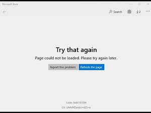 No se pudo cargar la página. Vuelva a intentarlo más tarde. Error de Microsoft Store [ARREGLAR]