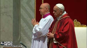 15K views · 222 reactions | POPE PRESIDES: Pope Francis presided at a Good Friday service in St. Peter’s Basilica in Vatican City where he listened as a preacher denounced widespread inequality in the world. This is the first of two services at which the pope presides for the holiday and one of the few during the year where he does not give a sermon. https://abcn.ws/2VXQbVg | ABC World News Tonight with David Muir | Facebook