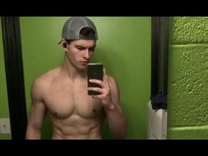 Darrell working out and flexing