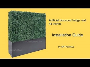 Artificial boxwood 48 inches hedge installation guide