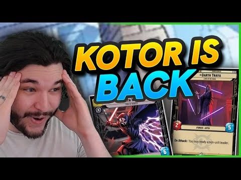 KOTOR IS BACK WITH TRAYA! DOUBLE CUNNING LEADER?! | Star Wars Unlimited