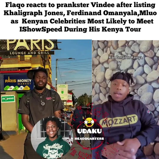 Flaqo Reacts to Kenyan Celebrities and IShowSpeed Tour
