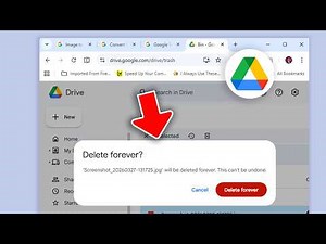 Permanently Delete Files in Google Drive on PC
