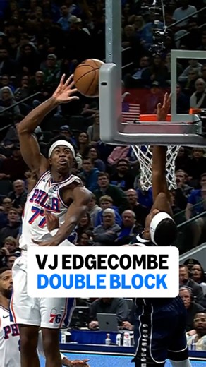 VJ Edgecombe's Incredible Double Block Secures 76ers Win