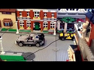Lego Back to the Future Clocktower scene - stop motion fun