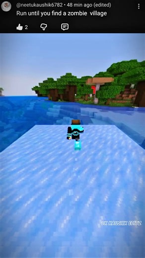 RUN UNTIL I FIND A ZOMBIE VILLAGE 😱🤯!! || MINECRAFT CHALLENGE GONE WRONG! #viral #shorts