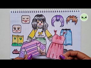 DIY Roblox Paper Doll with Cute Outfits | Easy Dress-Up Craft ✨️