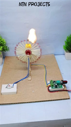 Incredible 🔥 Fire Circle Project with Automatic Ignition 🔥#viral #trending #schoolproject #diy