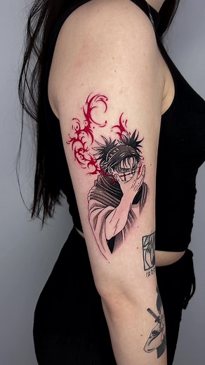 Custom Jujutsu Kaisen Choso Anime Tattoo Design