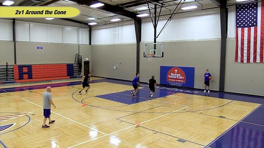 Maximize Your Drills With Live Defense You absolutely need to set up a few workouts a week where you’re competing against other players in live drills like the one here from Game Based Training with coach Nate Sanderson. That’s how you maximize your development. The game is played against defenders where you have to make decisions based on their positioning, so be sure to use drills that give you reps doing the same thing. By using these drills, you gain immediate feedback on how to improve your