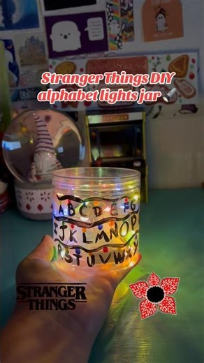 ‪@strangerthings‬ DIY alphabet lights jar 🚲🔦 #strangerthings #strangerthings5