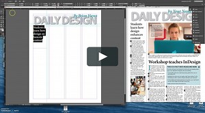 Adobe InDesign Workshop - Tutorial Step 5-7 Lines, headlines and spell check