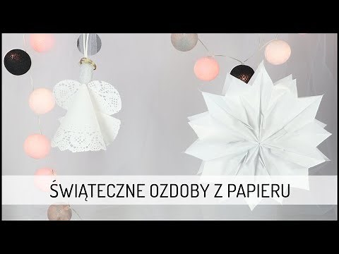 Świąteczne Ozdoby z Papieru | DIY DOMODI TV