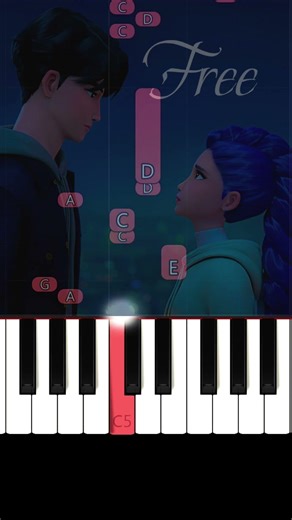 Free - KPop Demon Hunters | EASY Piano Tutorial#piano#kpop #kpopdemonhunters #kpopidol #demonhunters