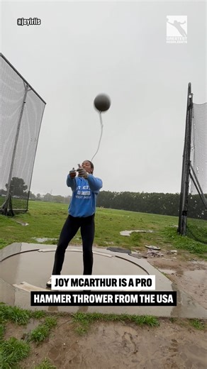 Joy McArthur shows off her insane hammer throwing skills 💪 | GreatestHighlights