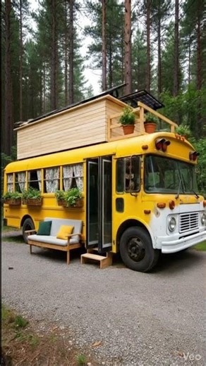 From Abandoned School Bus To Luxury Bus House