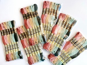 DMC Six Strand Embroidery Floss, 6 Skeins Color Pack, Trendy Embroidery Thread Set, Hand Embroidery Floss for Cross Stitch & DIY Crafts - Etsy