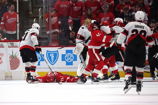 "Hard to watch" - Dylan Larkin knocked out prompts Red Wings coach, teammates reaction