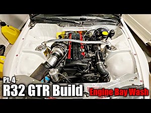 R32 Skyline GTR Build Pt. 4 | 30 Year Old Engine Bay Wash & 300ZX Engine Detail