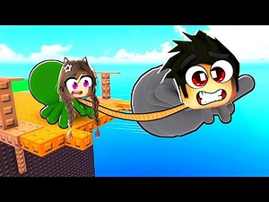 WE BECAME SPIDER WITH BABİ AND MADE OBBY PARKUR 😂 Roblox Webbed 2 Player Obby