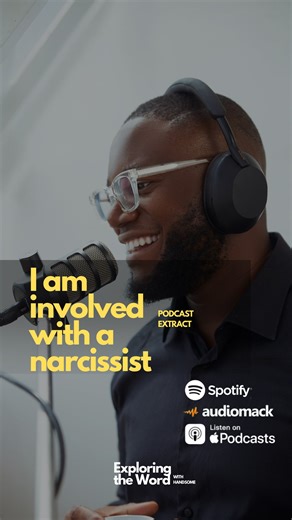 Handsome Okwu on Instagram: "What’s advice do you have to give to someone dating a narcissist? Please share and help someone today. I did a podcast on this subject and the link will be in my bio for the next 48 hours or you can just search “i am involved with a narcissist” on exploring the word with Handsome. Available on Apple Podcasts | Spotify | Audiomack"