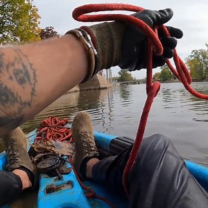 A strange disc, a weird pulley, and then... something seriously heavy! What is this rusty, caked-up object they've found? It's turning into a wild treasure hunt! #treasurehunt #mystery #unearthing #metaldetecting #finds #magnetfishing | The Fisher