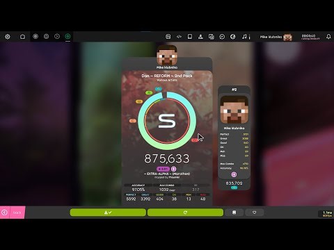 osu!mania (lazer) тыкаю кнопки