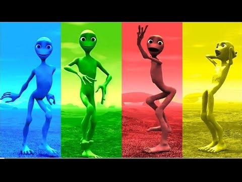 Unusual dance with ALIEN music DAME TU CUSITO (cover)