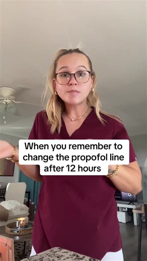 Reminder for Changing Propofol Line in ICU Nursing