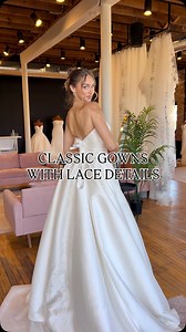 36K views · 3.7K reactions | Simple wedding gowns with dramatic lace details - which of these beauties would you wear? ✨ Tag your bestie to see if they can guess your dream gown! This could be you! Tap the link in our bio to book an appointment today! #sayyestothedress #bonbonbelle #classicwithatwist weddingdress 2027bride Wisconsin bridal boutique, classic with a twist wedding dress, 2026 wedding dresses | Bon Bon Belle Bridal | Facebook